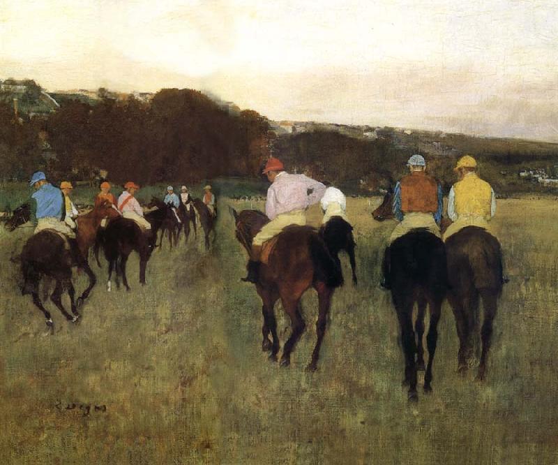 Edgar Degas Racecourse China oil painting art